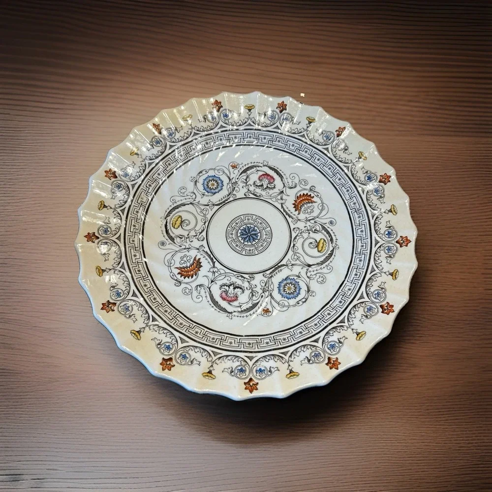 Copeland Spode Florence Earthenware Scalloped Dinner Plate 10